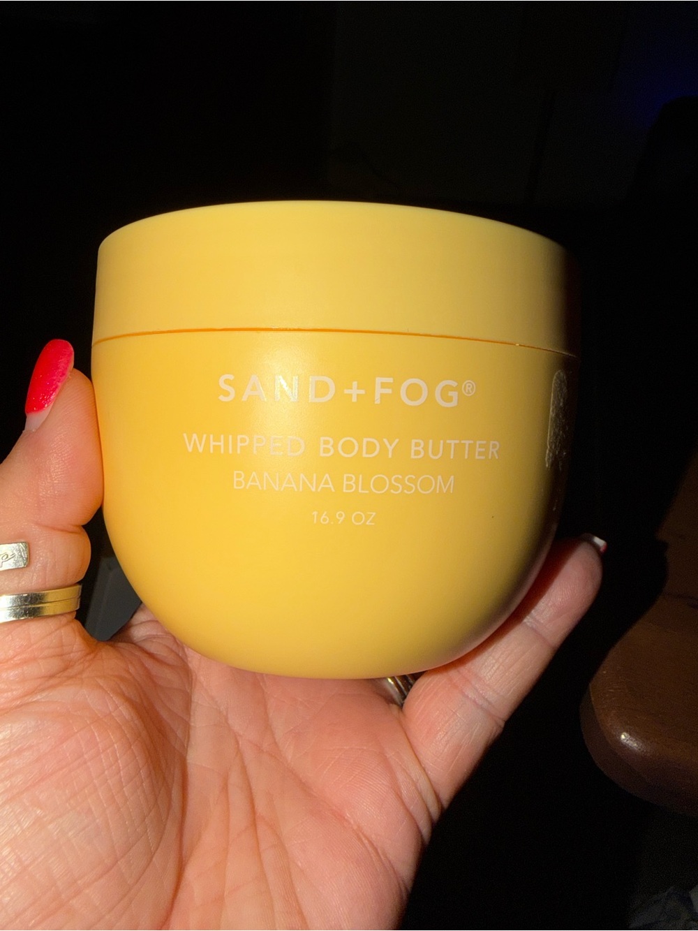 Sand + Fog Banana Blossom Whipped Body Butter 
16.9 Ounces. OVER A POUND!